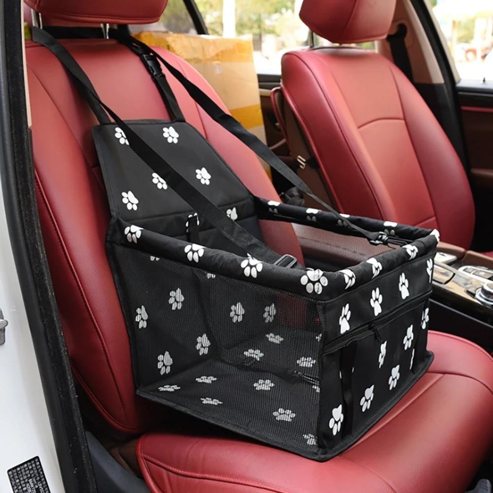 Borsa Portacani da Auto Impermeabile Cesta Amaca Pieghevole Borsa Trasportino per Animali Domestici Gatti Cani Piccoli Sicurezza Viaggio Borsa a Rete