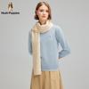 Hush Puppies Women's Classic Round Neck Elastic Long Sleeve Knit Sweater