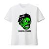 Horror Zombie Green Print T Shirt For Vintage Washed Stretched Breathable Stylish Homme Casual Versatile Slightly