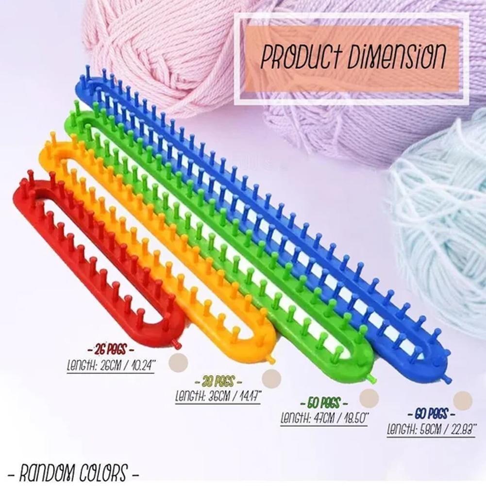 Rectangle Round Knitting Loom Weaving Scarf Sweater Hat Shawl Stitching Knitting Machine DIY Handmade Craft Braiding Tool
