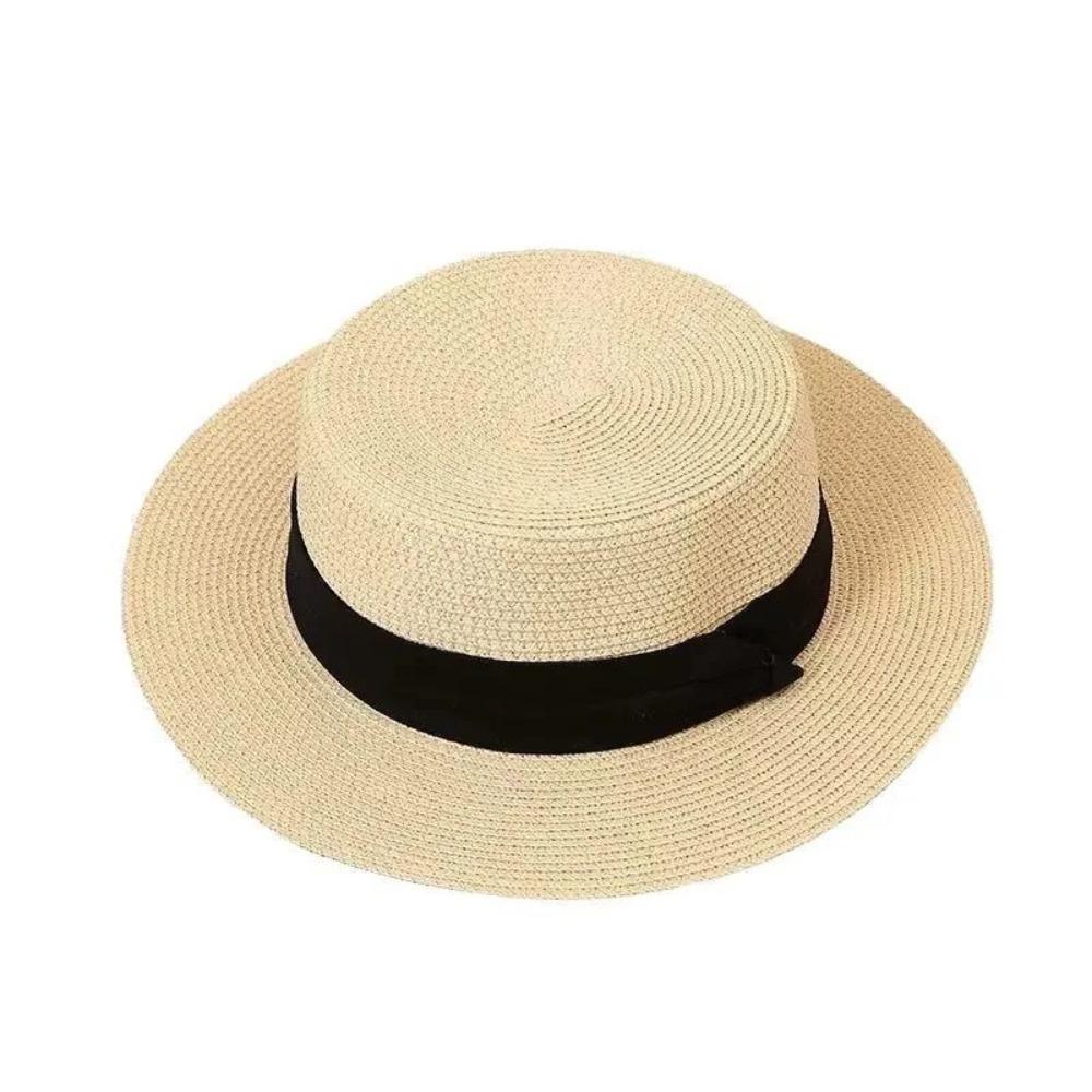 1Pc Men's and Women's Top Hats Straw Hat Sunshade Sunscreen Hats Beach Vacation Traveling Hat Korean Summer Multistyle Wholesale