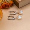 Fashion Baroque Freshwater Pearl Women's Earrings Two Wearing Methods Pearl 18K Gold Plated Zirconia Earrings Valentine's Day Mother's Day Gifts