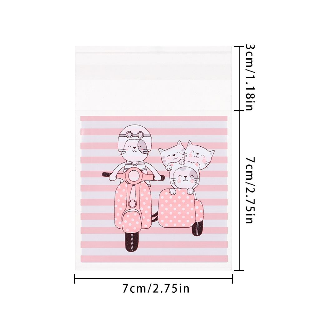 Quality Gift Packages Party Supplies Cute Bow Design Self-Adhesive Candy Bag Plastic Cookie Pocket
