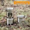 Portable Stainless Steel Wood Stove Set for Camping & Barbecue