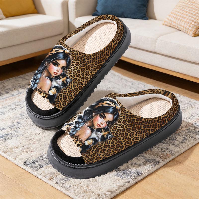 Cartoon Linen Cotton Unisex Slippers - Spring/Summer/Autumn Collection