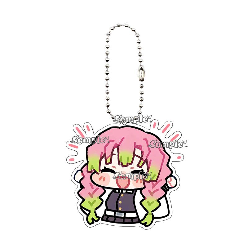 Cartoon Tsuyuri Kanawo Shinobu Excitement Fashion Anime Characters Acrylic Keychain Decor Charm Ornaments Car Key Ring Gifts Toy