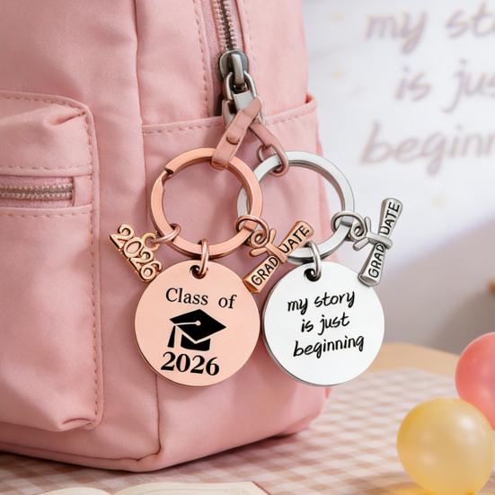 Brelok na ukończenie szkoły Klasa 2026 Absolwenci Szkoły Średniej i Uczelni Znaczący Brelok na Ukończenie Szkoły dla Niej Jego Dekoracja na Ukończenie Szkoły