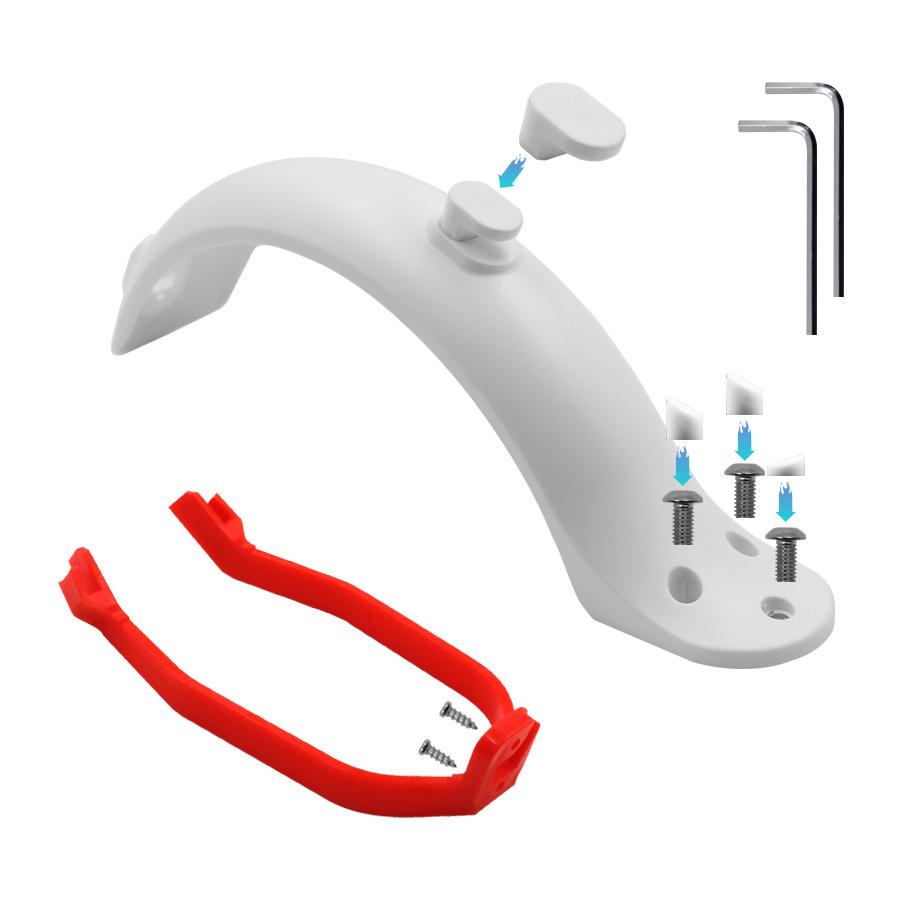 Rear Mudguard Bracket Support Set for Xiaomi M365 M187 Pro 1S Electreic Scooter Skateboard Fenders Bracket Screw Rubber Cap