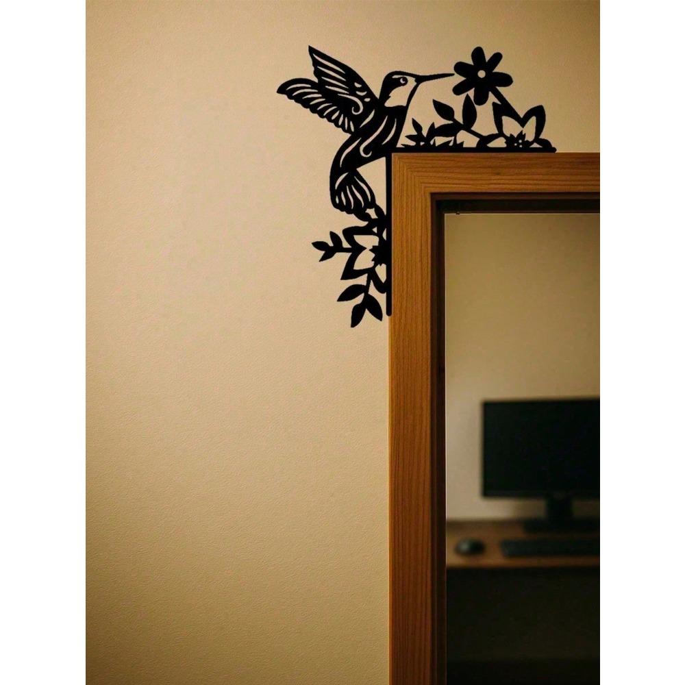 Vintage Iron Bird Wall Decor Peel and Stick Removable Art Home Bedroom Living Room Waterproof Reusable Accent