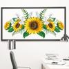 Fresh Sunflower Wall Stickers for Living Room, Bedroom, Glass Window, or Cabinet Decor - SQ-627