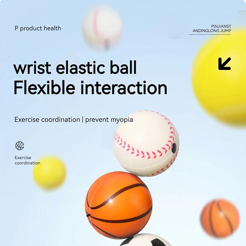 Return Sponge Rubber Hand Ball Game Exercises Bouncing Elastic Sport Strength Training Children Kids Outdoor Toy Ball