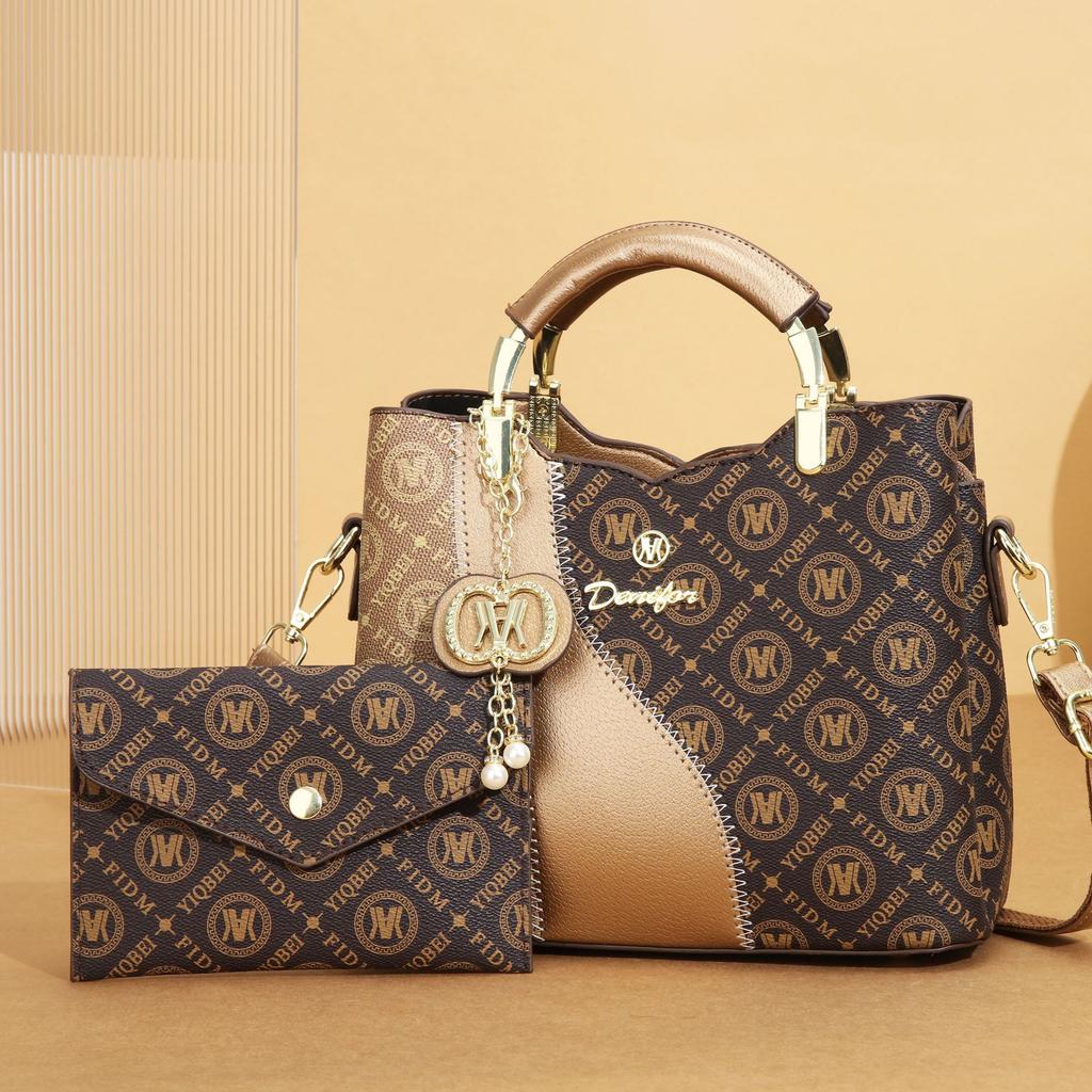 Large capacity tote bag women's 2025 new fashion versatile high sense large bag work handbag flower