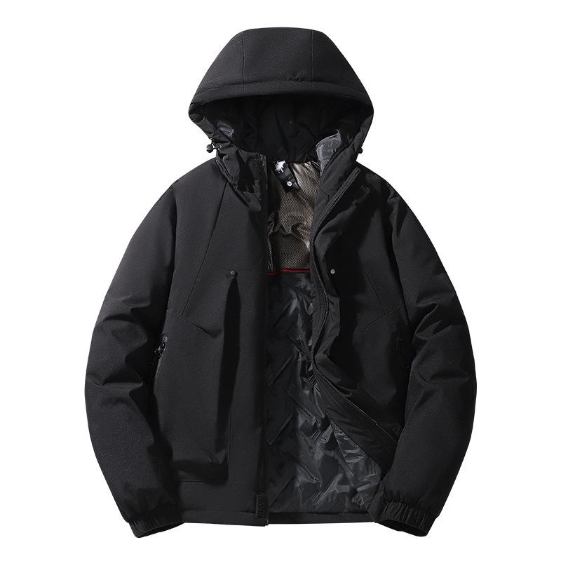 2025 Men's Korean Style Windproof Waterproof Hooded Jacket: Trendy Outdoor Workwear