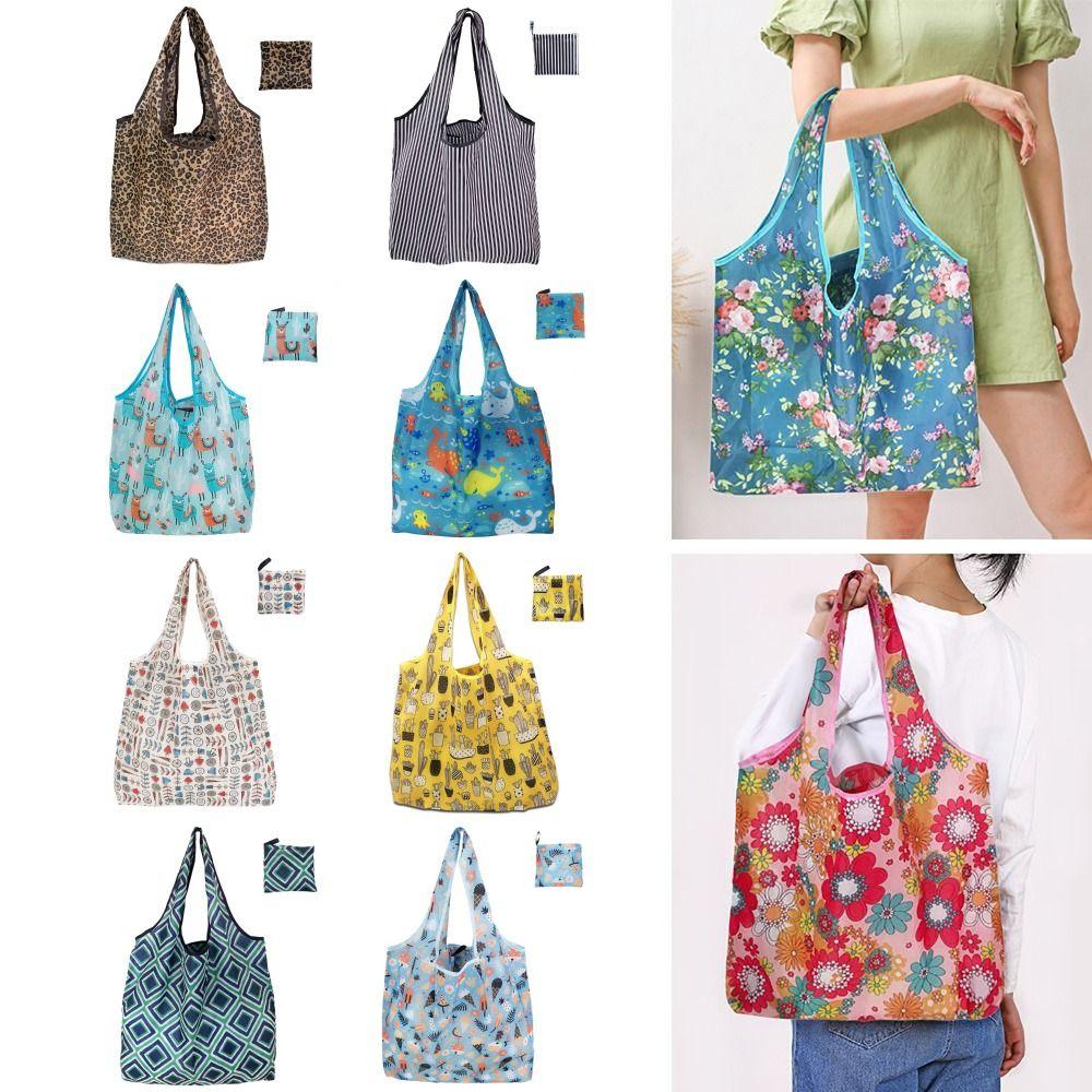 Eco-Friendly Shopping Bag Heavy Duty Tote Pouch Foldable Recycle Bag Groceries