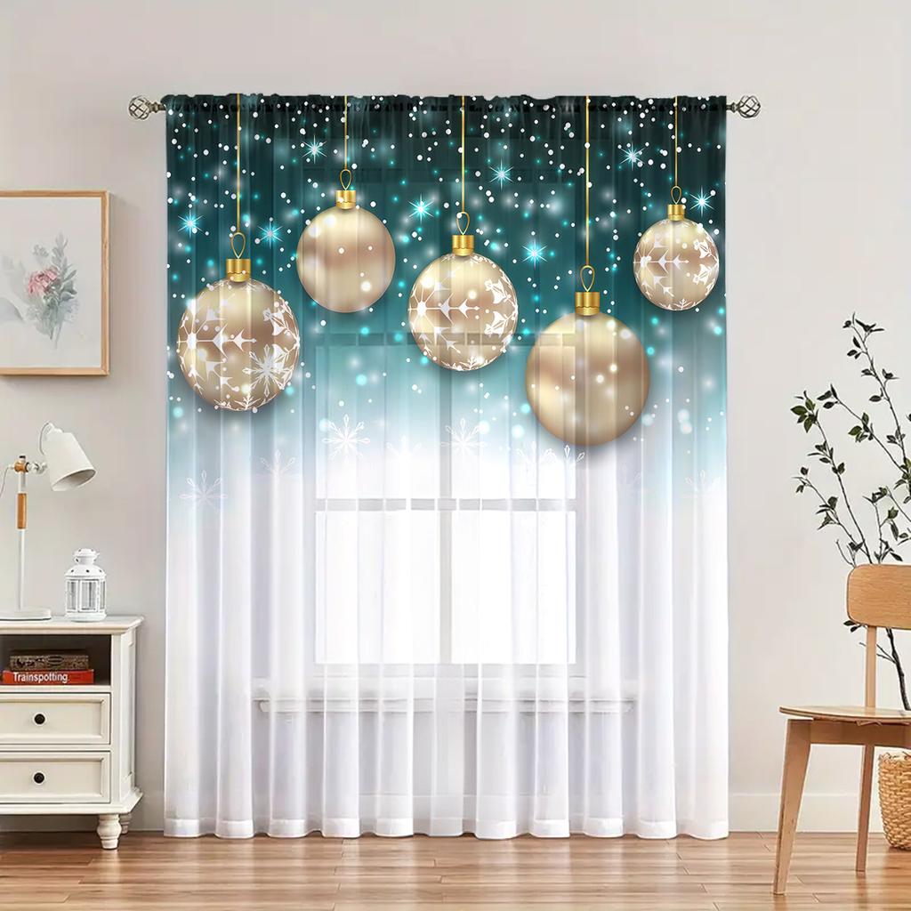 1pc Beautiful Blue Peacock Cartoon Sheer Curtain Suitable for Living Room, Bedroom, Dining Room, Hallway, Office, Gym, Kitchen