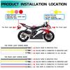 2PCS Smoke Motorcycle Directional Indicator Turn Signal Light 16 LED Flashing Rear Tail Brake Flasher Light DRL Lamp Motorcycle Turn Signal