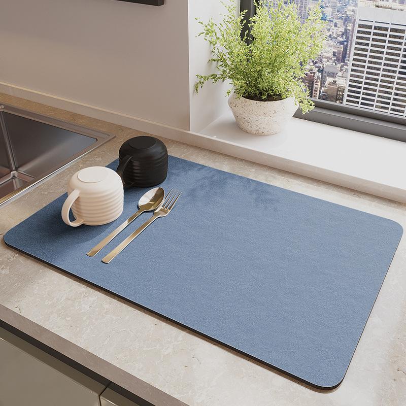 Weiche Badezimmer-Bodenmatte aus Kieselgur, schnell trocknende saugfähige Haushaltsmatte für das Badezimmer, rutschfeste Toiletten-Fußmatte, Teppich-Fußmatte