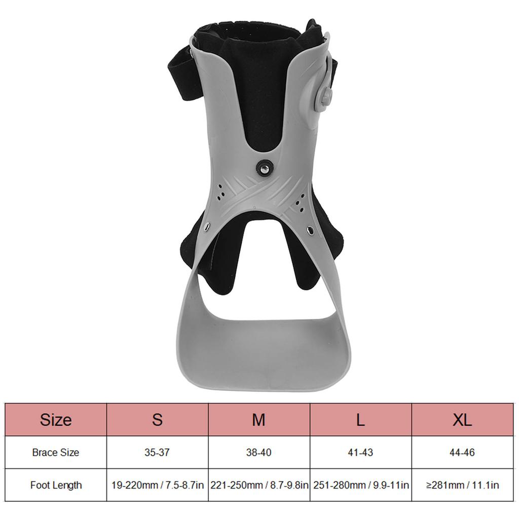 Foot Drop Brace Adjustable Buckle Soft Posture Correct Ankle Foot Orthosis for Hemiplegia
