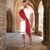 Comfortable Arabian Toga Costume For Halloween Role Play Party With Breathable Fabric And Design