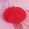 Moda Nuova Principessa Bambine Ragazze Cappelli Berretti Adorabili Berretti con Perle Cappelli Primavera Autunno Inverno Bambini Piccoli Ragazze Cappelli