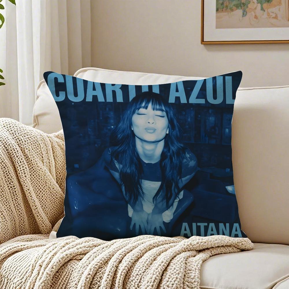 

Pop Star Singer AAitana OOcanaS Cushion Cover Linen Pillowcase Soft for Sofa Bed Home Room Decor 30x30cm