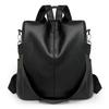 [MzcoYmm] Women's Backpack, PU Leather Bag, Large Capacity, Business Backpack, Anti-theft, 3-Way Backpack for Adults, Multifunctional, Lightweight,