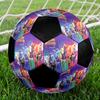 Unicorn Academy Indoor Soccer Ball Colorful Machine Stitched PVC Size 5 Team Training Competition Ready Durable High-Bounce Cool Sports Gift
