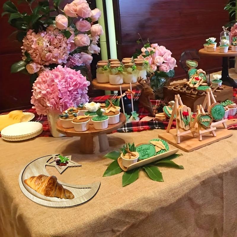 Stars and Moons, Decorations for Ramadan Eid, Dessert Trays, Great for Room Decorations, Crafts, Valentine's Day Decorations, New Year Ornaments