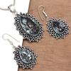 Black Rutile Set  Pendant  Jewelry Earring 18-20'' Gemstone Handmade