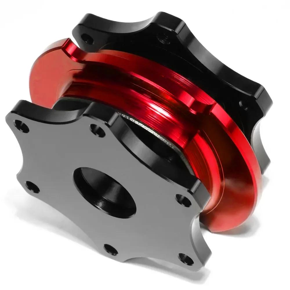 Car Steering Wheel Quick Release Hub Universal D Shaped Quick Release Hub Adapter Boss Kit Fit 6-bolt X 70mm Pattern Short Hubs