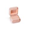 Velvet Ring Box With Rounded Edges For Jewelry Packaging Gift For Engagement