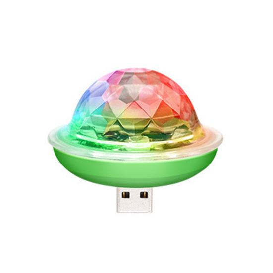 

Mini DJ Party Light Супер яркий красочный RGB светодиодное освещение для мобильного телефона, ноутбука, USB вращающийся сценический светильник для бара, дискотеки, свадебной вечеринки, студии звукозаписи зелёный