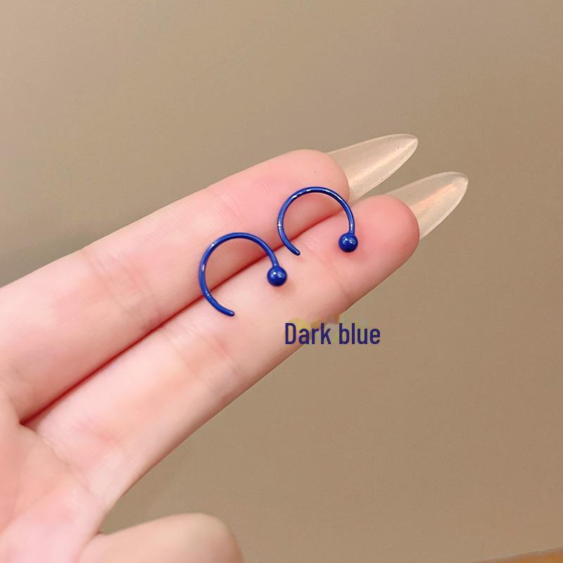 High-end Colorful Geometric Ceramic Earrings - Comfortable for Sleeping, Unique Design.