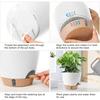 M-Modern-Large Plastic Plant Pots Self-Watering Flower Pots,12/10/9/8 Inch Indoor Outdoor With Drainage Holes, Deep Reservoir