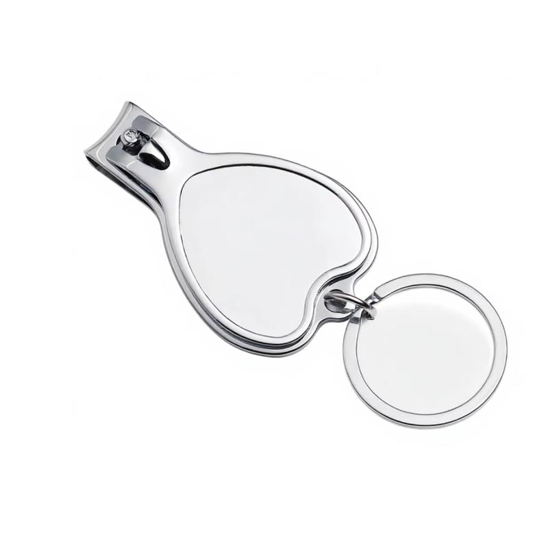 Custom Logo Stainless Steel 3 In 1 Nail Clipper Bottle Opener Keychain Multifunction Keychain for Company Gift