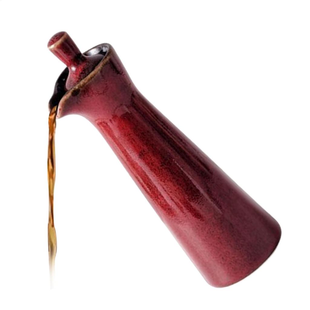 120ml Japanische Keramik Olivenöl Spenderflasche Keramik Essig Aufbewahrung Sojasauce Spender Essigkrug Gewürzflasche