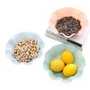Lotus Leaf Edge Fruit Plate Plastic Candy Plate Living Room European Melon Seed Fruit Pot Snack Fruit Box Household Dried Fruit Plate