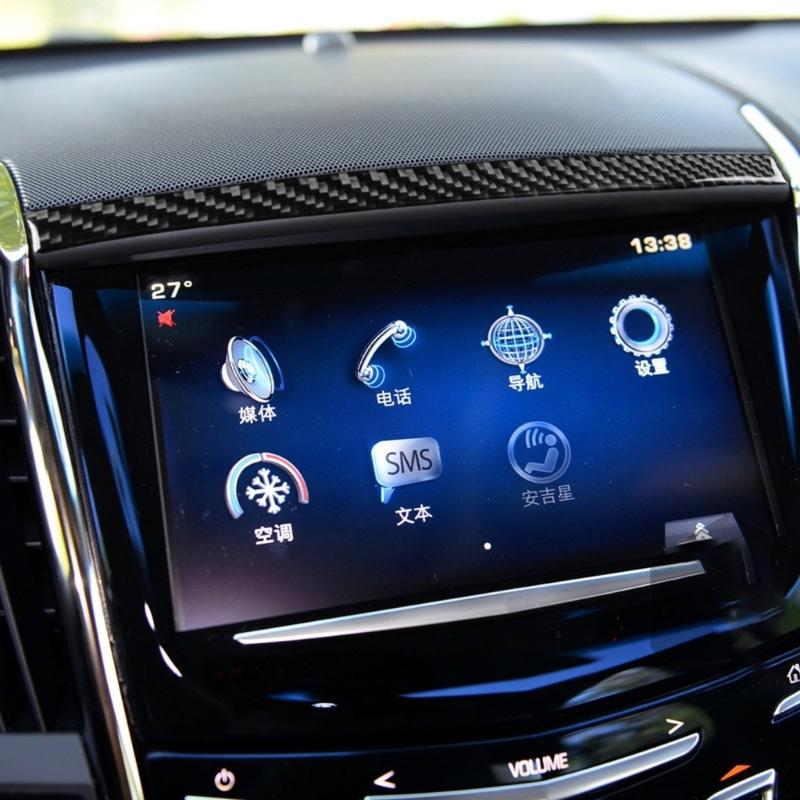 8pcs/set Car Interior Trim Sticker Carbon Fiber Decal Cover Automobile Decoration Accessories Suitable For ATS 2013-2019