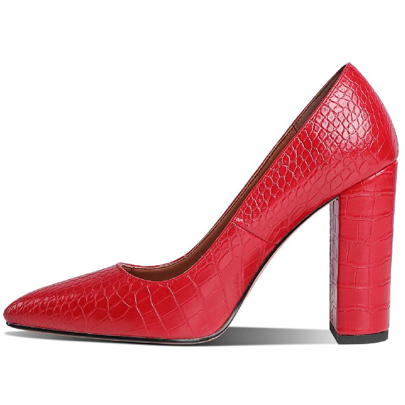 Snake Leather High Heels Pumps Women Shoes 2024 Elegant Heeled Large Size Spring Office Party Wedding Shoes Female Dress Pumps