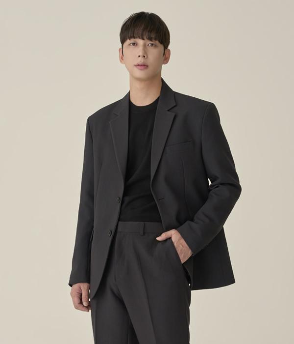 Hyoji [Four Seasons] Customizable Regular Fit Suit Blazer (5 Colors)