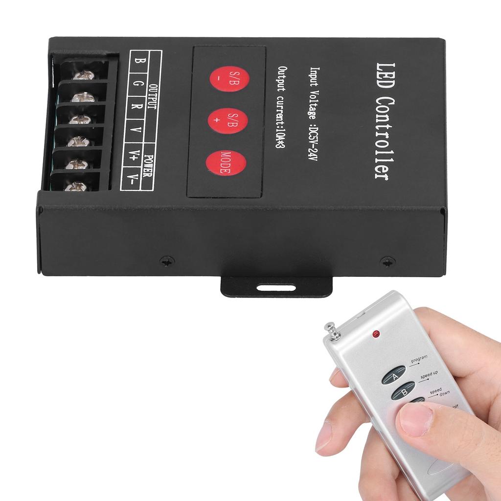 DC5?24V 360W LED Strip Light Controller Colorful RGB Module Control Brightness Speed Adjustment