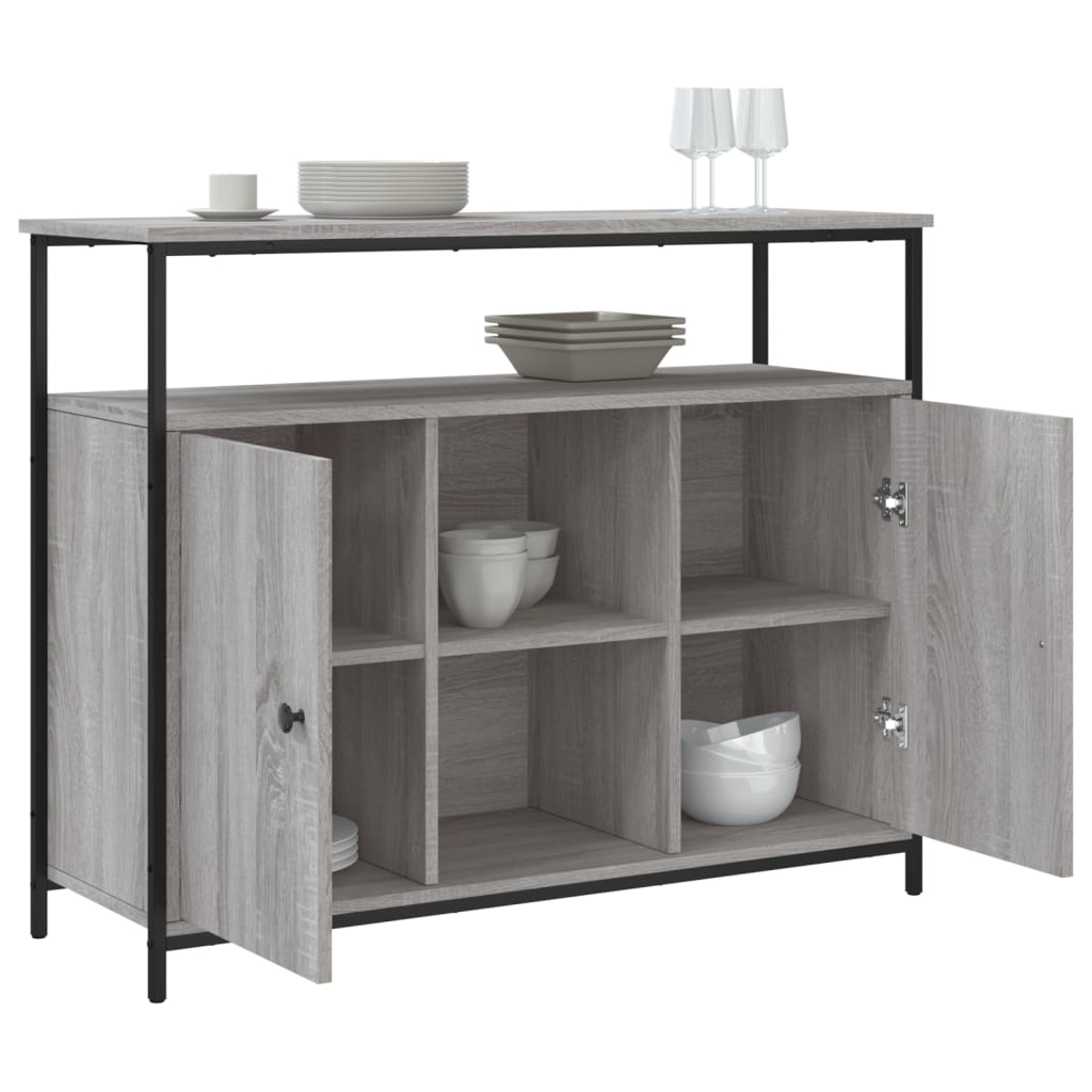Sideboard Gray Sonoma 100x35x80 cm Particleboard