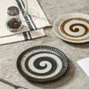 Japanese ceramic plate, Japanese grilled meat, side dishes, snack  commercial disc 5-inch chrysanthemum plate, cake dessert