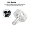 Rust Resistant Steel 1/4in Threaded Knob Screw Adapter For Effortless Hand Tightening Of Photography Accessories