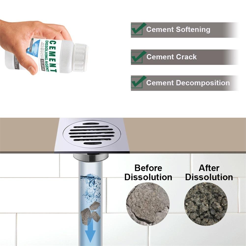 Buy Cement Dissolving Agent Drain Clog Remover Powerful Sink and