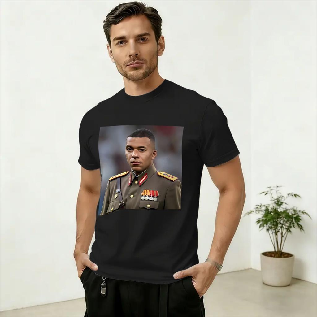 Kylian Mbappé Dictador Meme T-shirt Estiva 100% Cotone T-shirt Per Unisex Moda Stampa T-shirt Manica Corta Abbigliamento Classico
