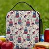 Russian Doll Lunch Bag  Picnic Lunch Box For Unisex Kawaii Graphic Thermal Tote Handbags Oxford Convenient Cooler Bag
