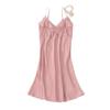 2025 Elegantes einfarbiges Satin-Nachthemd: Pure Desire Style für Frauen - Hochwertige, bequeme Sommer-Nachtwäsche