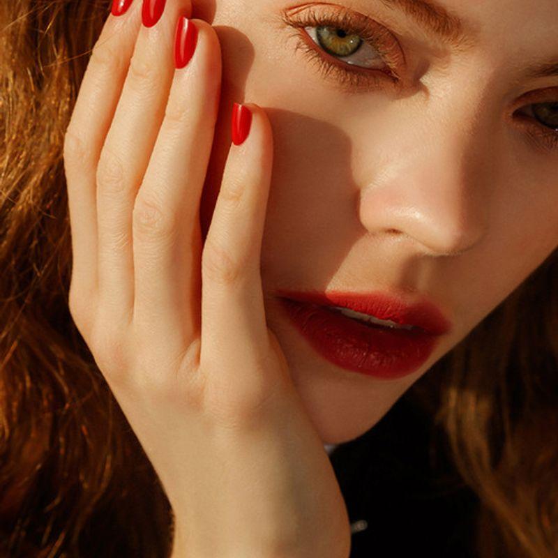 

Багаторазові накладні нігті Найкращий червоний (Коротке каре)