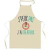 Kitchen Apron - Beatbox I Can't - Breton Print - Durable Cotton - Printed In France